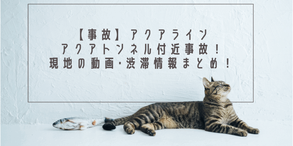 【事故】アクアラインアクアトンネル付近事故！現地の画像･渋滞情報まとめ！