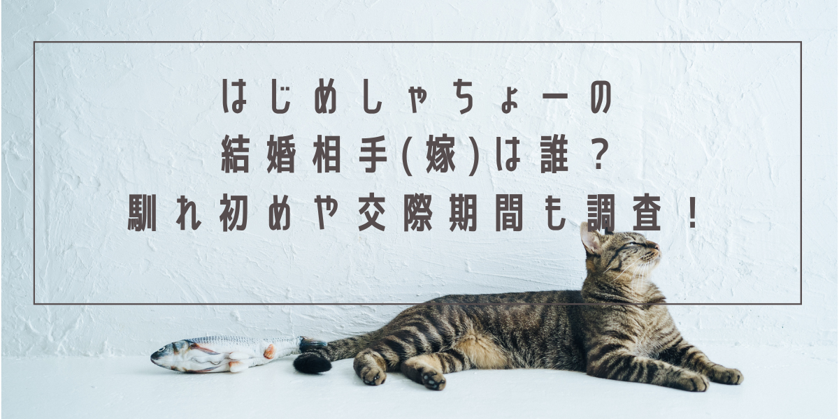はじめしゃちょーの結婚相手(嫁)は誰？馴れ初めや交際期間も調査！