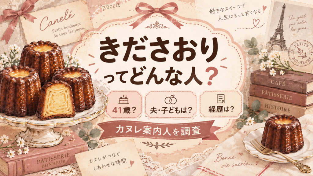 カヌレの写真にきださおりってどんな人？